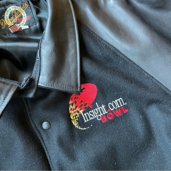 Vintage Dehen Jackets Wool and Leather Varsity Jacket - Picture 7 of 11